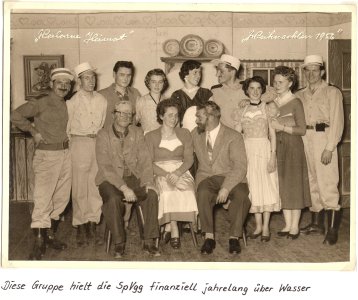 Fotos von den Theateraufführungen aus den fünfziger Jahren